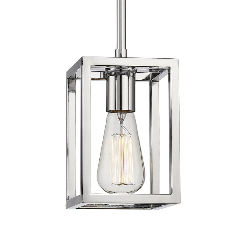 Golden Lighting Wesson 1-light Pendant in Chrome — Golden Lighting LED Pendant Lights  