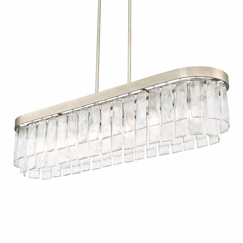 Golden Lighting Ciara 6-light Island Light in White Gold — Golden Lighting LED Pendant Lights 60.0W 