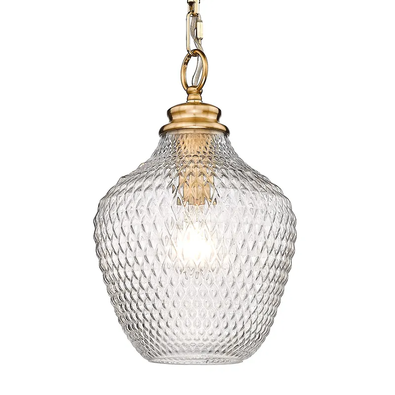 Golden Lighting Adeline 1-light Pendant in Modern Brushed Gold — Golden Lighting LED Pendant Lights  