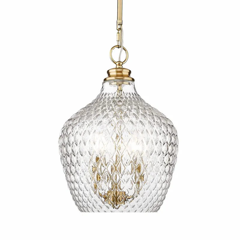 Golden Lighting Adeline 3-light Pendant in Modern Brushed Gold — Golden Lighting LED Pendant Lights  