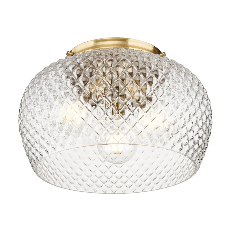 Golden Lighting Adeline 3-light Flush Mount in Modern Brushed Gold — Golden Lighting LED Ceiling Lights  