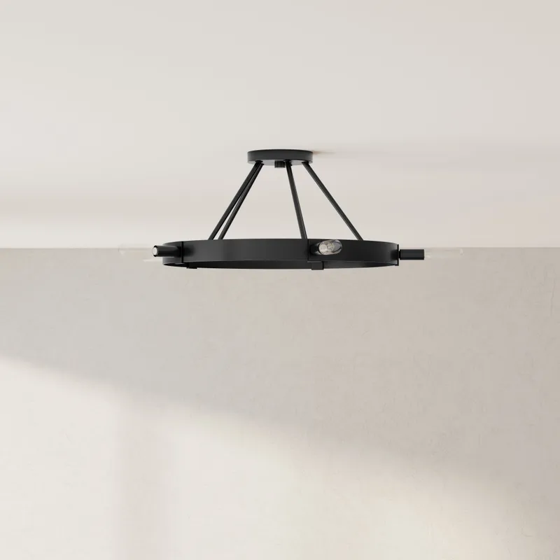 Breckenridge Collection Five-Light Semi-Flush Mount — Progress Lighting LED Post Top Lights  