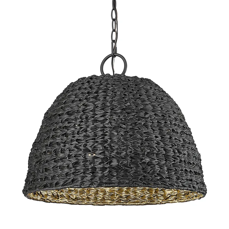 Golden Lighting Rue 3-light Outdoor Pendant in Natural Black — Golden Lighting LED Pendant Lights  
