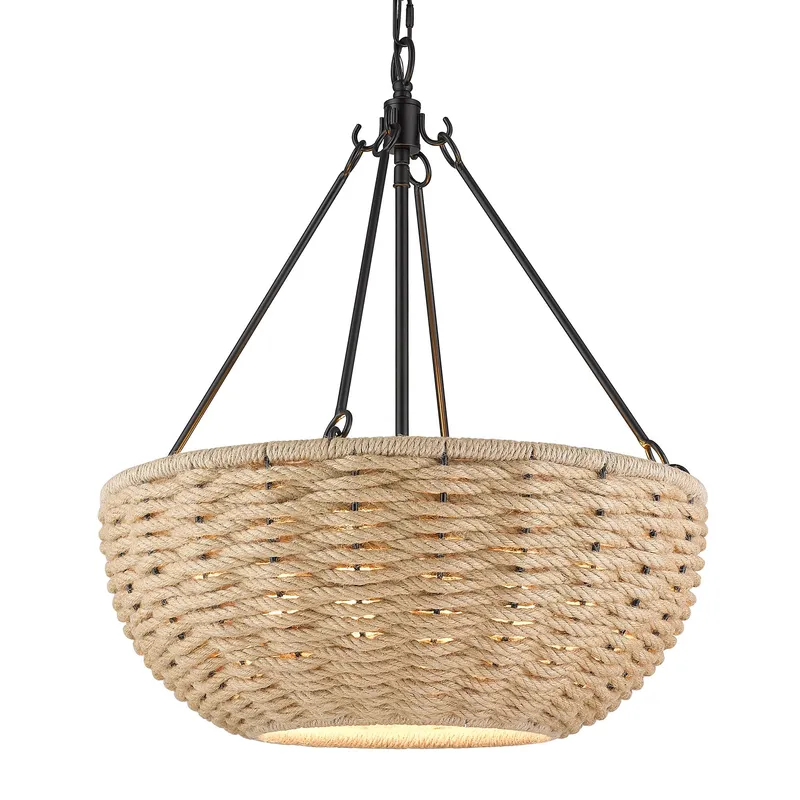 Golden Lighting Hathaway 4-light Pendant in Matte Black — Golden Lighting LED Pendant Lights  