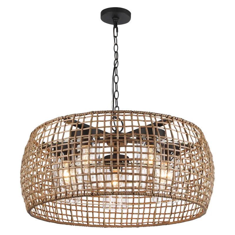 Golden Lighting Piper 5-light Outdoor Pendant in Natural Black — Golden Lighting LED Pendant Lights  