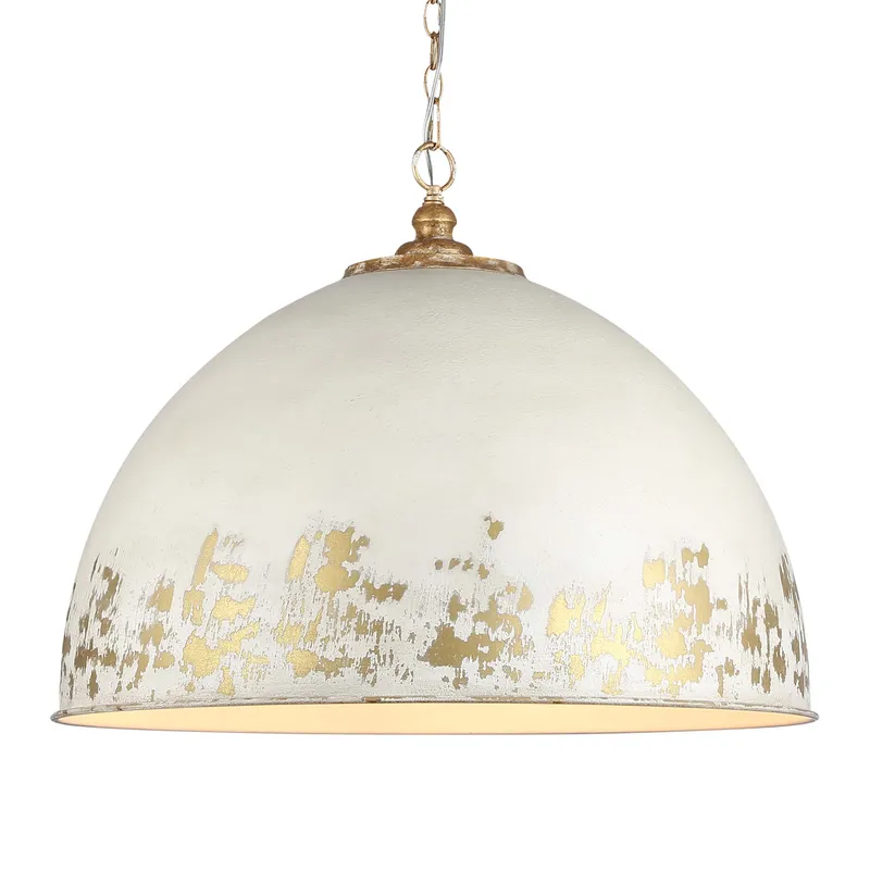 Golden Lighting Alison 8-light Pendant in Vintage Gold and Antique Ivory shade — Golden Lighting LED Pendant Lights  
