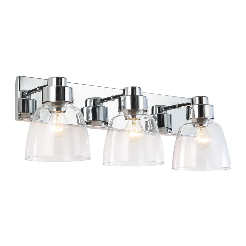 Golden Lighting Remy 3-light Vanity in Chrome — Golden Lighting LED Wall Lights 60.0W 