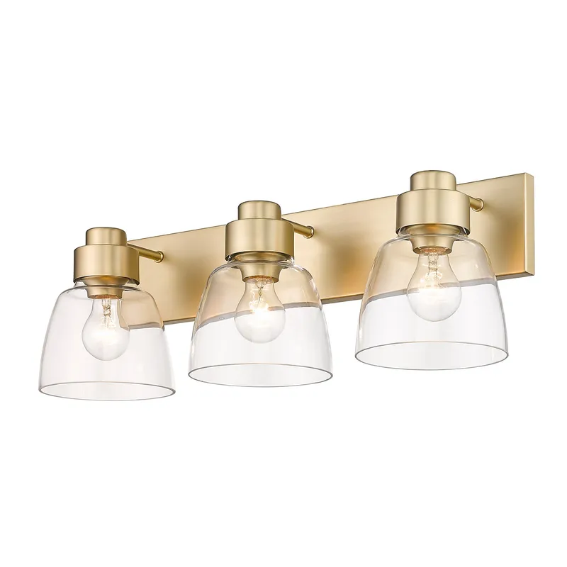 Golden Lighting Remy 3-light Vanity in Brushed Champagne Brass — Golden Lighting LED Wall Lights  