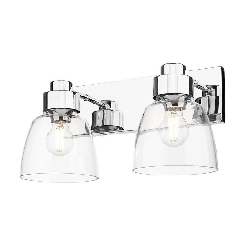 Golden Lighting Remy 2-light Vanity in Chrome — Golden Lighting LED Wall Lights  
