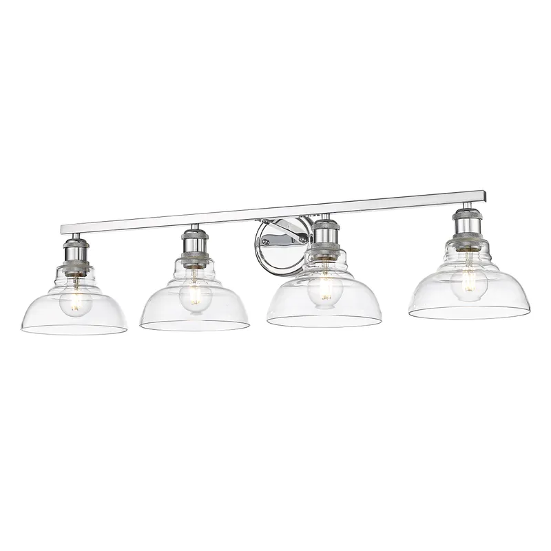 Yep by Golden Lighting Carver 4-light Vanity in Chrome — Golden Lighting LED Wall Lights  