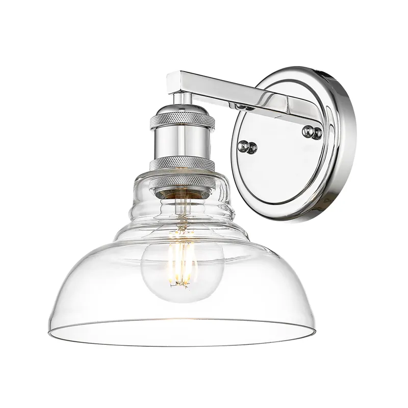 Yep by Golden Lighting Carver 1-light Vanity in Chrome — Golden Lighting LED Wall Lights 60.0W 