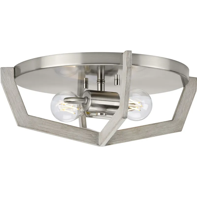 Galloway Collection Two-Light 15" Flush Mount Light — Progress Lighting LED Post Top Lights  