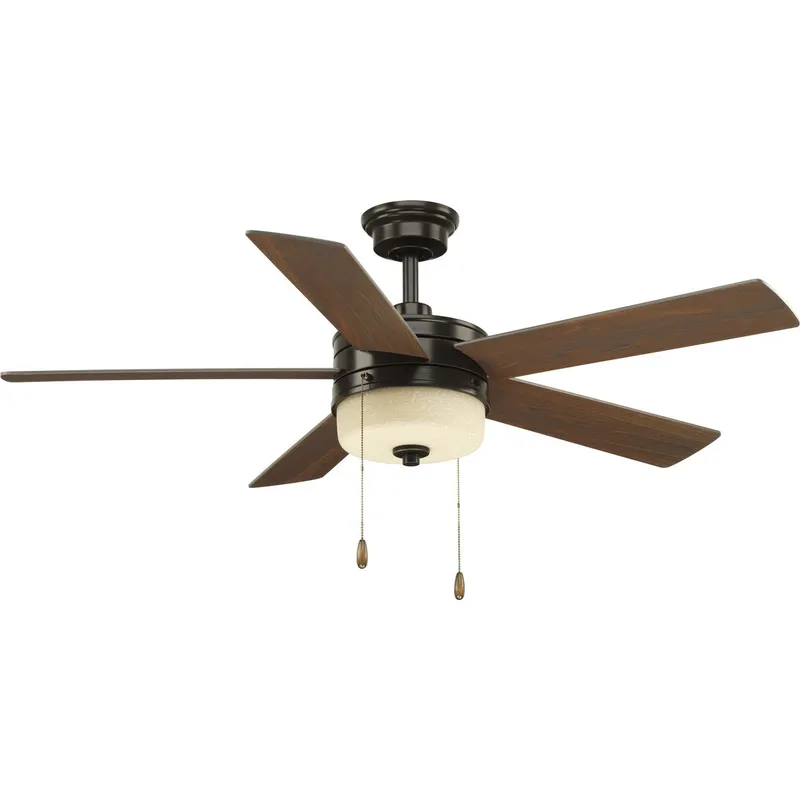 Verada Collection 52" Five-Blade Ceiling Fan with LED Light — Progress Lighting LED Post Top Lights  