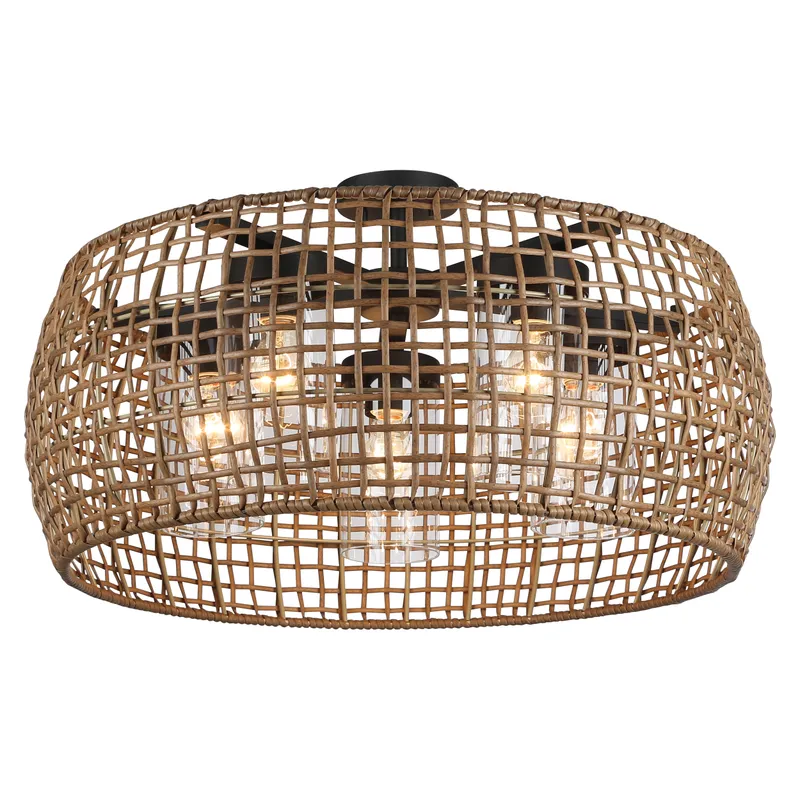 Golden Lighting Piper 5-light Outdoor Ceiling in Natural Black — Golden Lighting LED Pendant Lights  