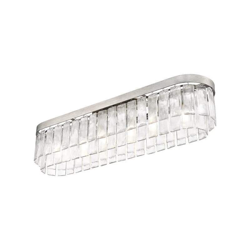 Golden Lighting Ciara 6-light Flush Mount in Peruvian Silver — Golden Lighting LED Pendant Lights  