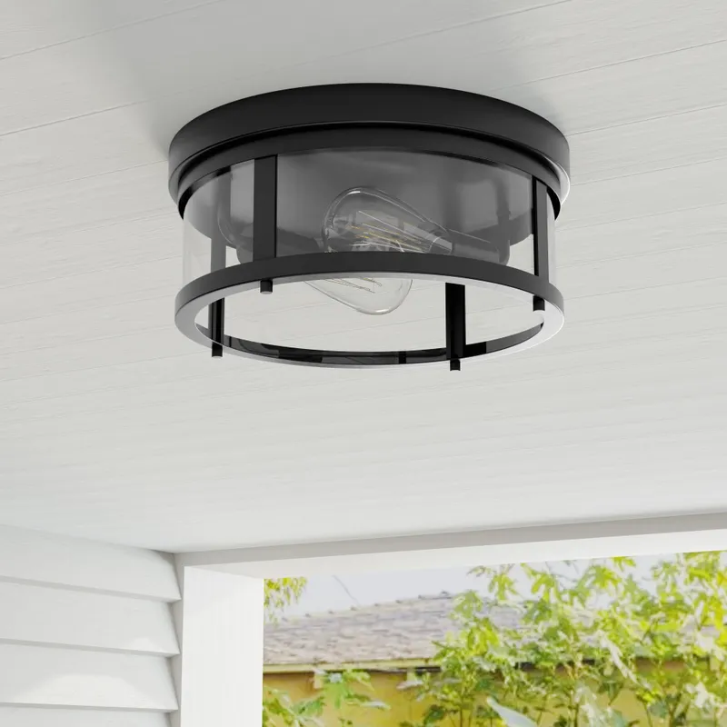 Gunther Collection 12-5/8" Flush Mount — Progress Lighting LED Post Top Lights  