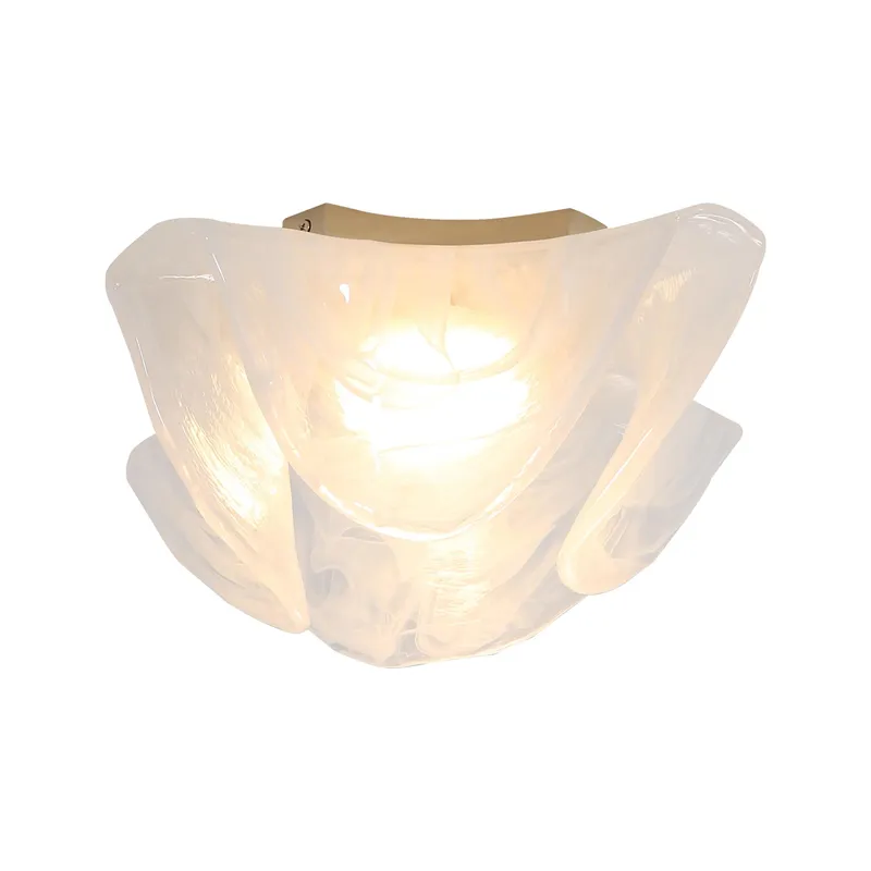 Golden Lighting Glacier Integrated LED Flush Mount in Polished Nickel — Golden Lighting LED Ceiling Lights  3000K