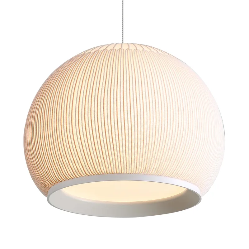 Golden Lighting Tela Integrated LED 14in Pendant in Sand Yellow — Golden Lighting LED Pendant Lights  3000K