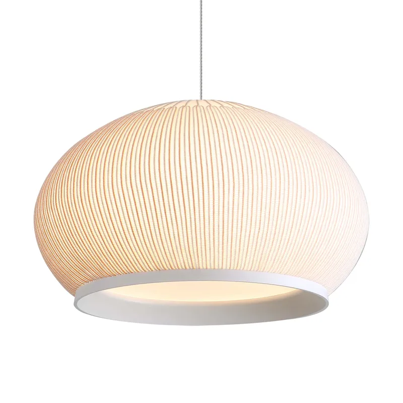 Golden Lighting Tela Integrated LED 11in Pendant in Sand Yellow — Golden Lighting LED Pendant Lights  3000K