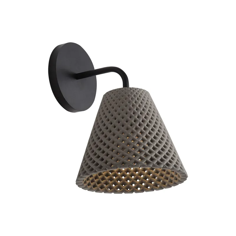 Golden Lighting Clarus Integrated LED Wall Sconce in Grey Cement — Golden Lighting LED Wall Lights  3000K