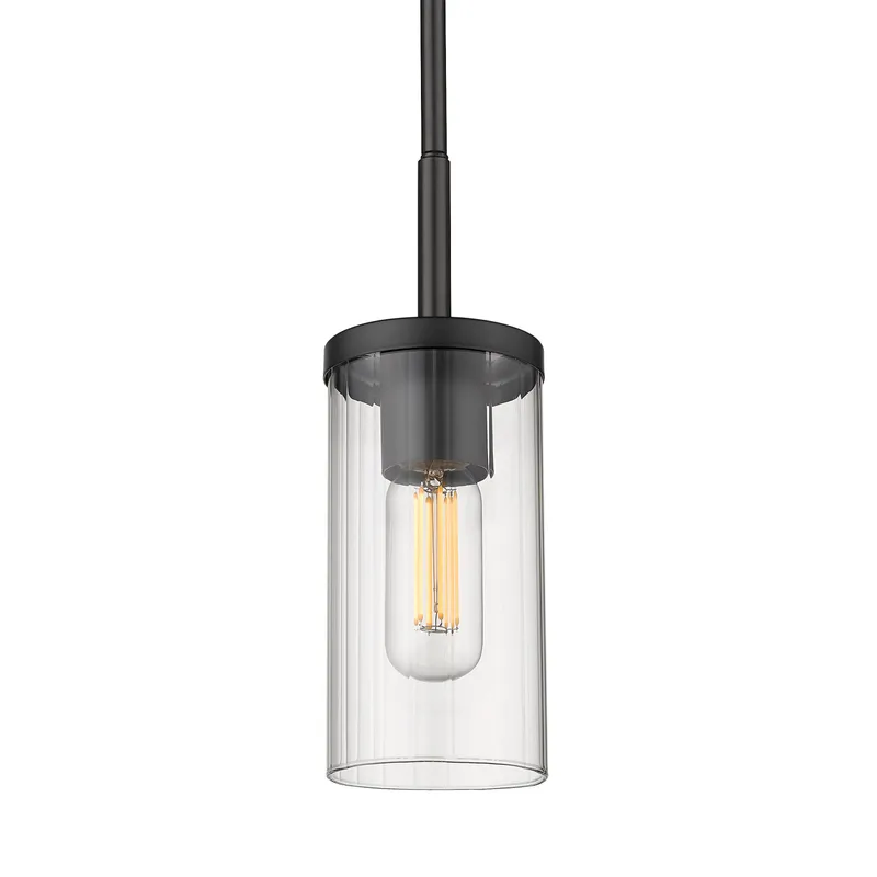 Golden Lighting Winslett 1-light Pendant in Matte Black — Golden Lighting LED Pendant Lights 60.0W 