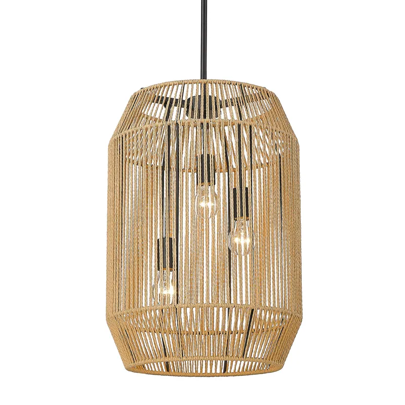 Golden Lighting Marlee 3-light Pendant in Matte Black — Golden Lighting LED Pendant Lights 100.0W 