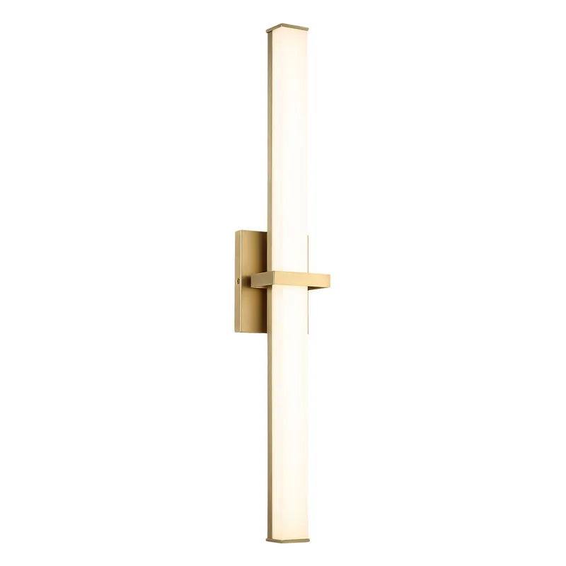 Golden Lighting Elon Integrated LED 30in Vanity in Brushed Champagne Brass — Golden Lighting LED Wall Lights  3000K