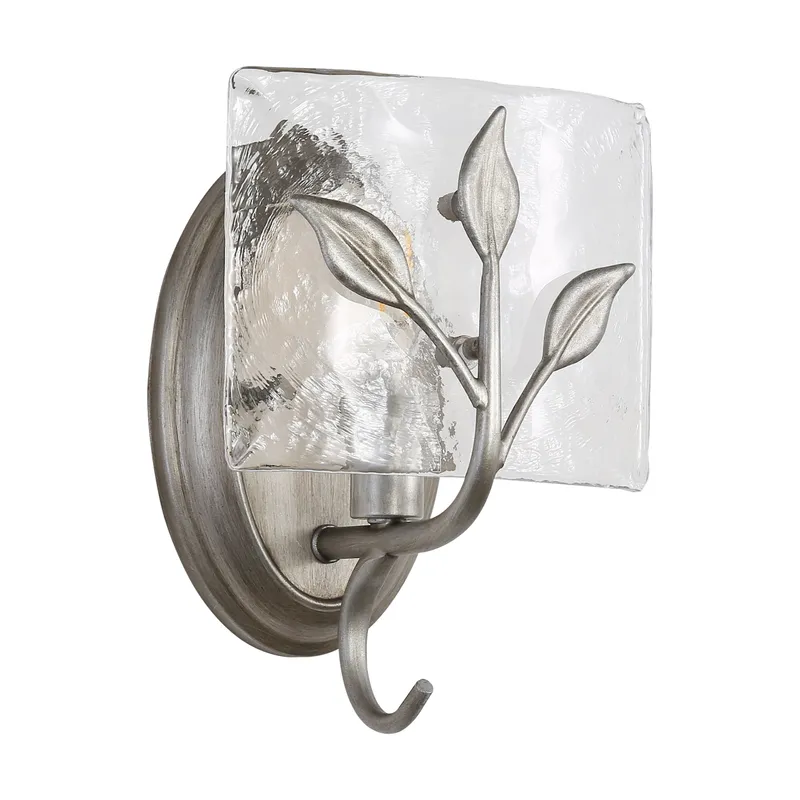 Golden Lighting Calla 1-light Wall Sconce in Peruvian Silver — Golden Lighting LED Wall Lights 60.0W 