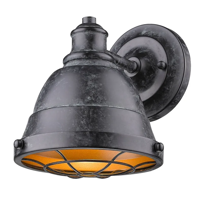Golden Lighting Bartlett 1-light Vanity in Black Patina — Golden Lighting LED Wall Lights  