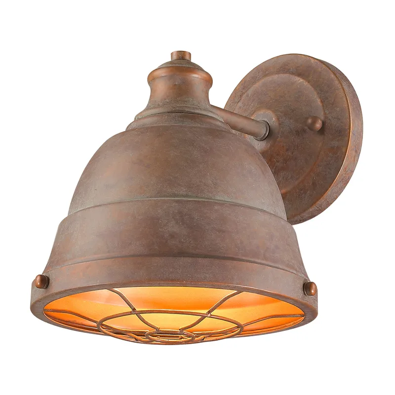 Golden Lighting Bartlett 1-light Wall Sconce in Copper Patina — Golden Lighting LED Wall Lights 1.0W 