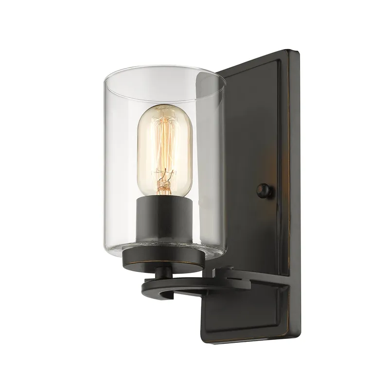 Golden Lighting Monroe 1-light Wall Sconce in Matte Black — Golden Lighting LED Wall Lights 1.0W 