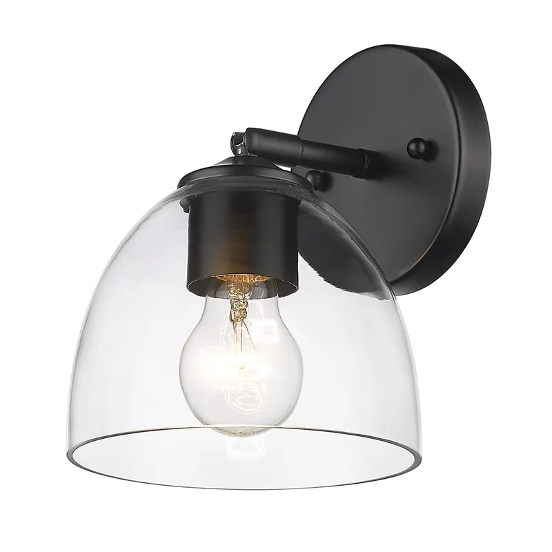 Golden Lighting Roxie 1-light Wall Sconce in Matte Black — Golden Lighting LED Wall Lights 1.0W 