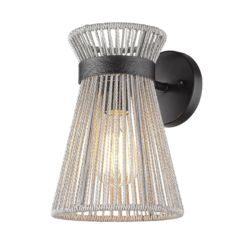 Golden Lighting Avon 1-light Wall Sconce in Matte Black — Golden Lighting LED Wall Lights 60.0W 