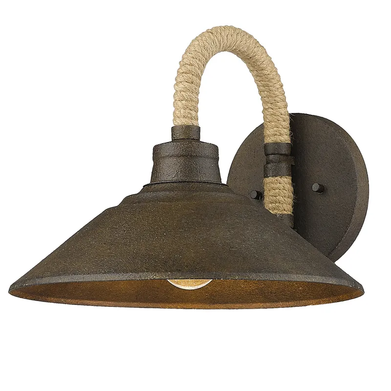 Golden Lighting Journey 1-light Wall Sconce in Dark Rust — Golden Lighting LED Wall Lights 1.0W 