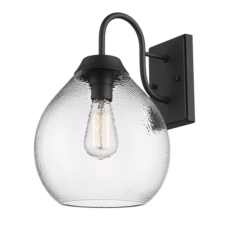 Golden Lighting Ariella 1-light Outdoor Wall in Natural Black — Golden Lighting LED Wall Lights 100.0W 