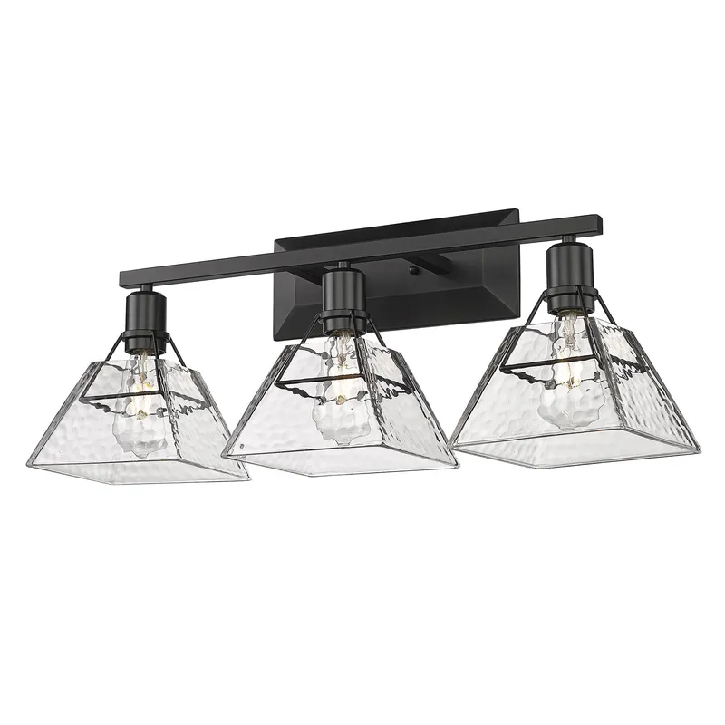 Golden Lighting Kepler 3-light Vanity in Matte Black — Golden Lighting LED Wall Lights  