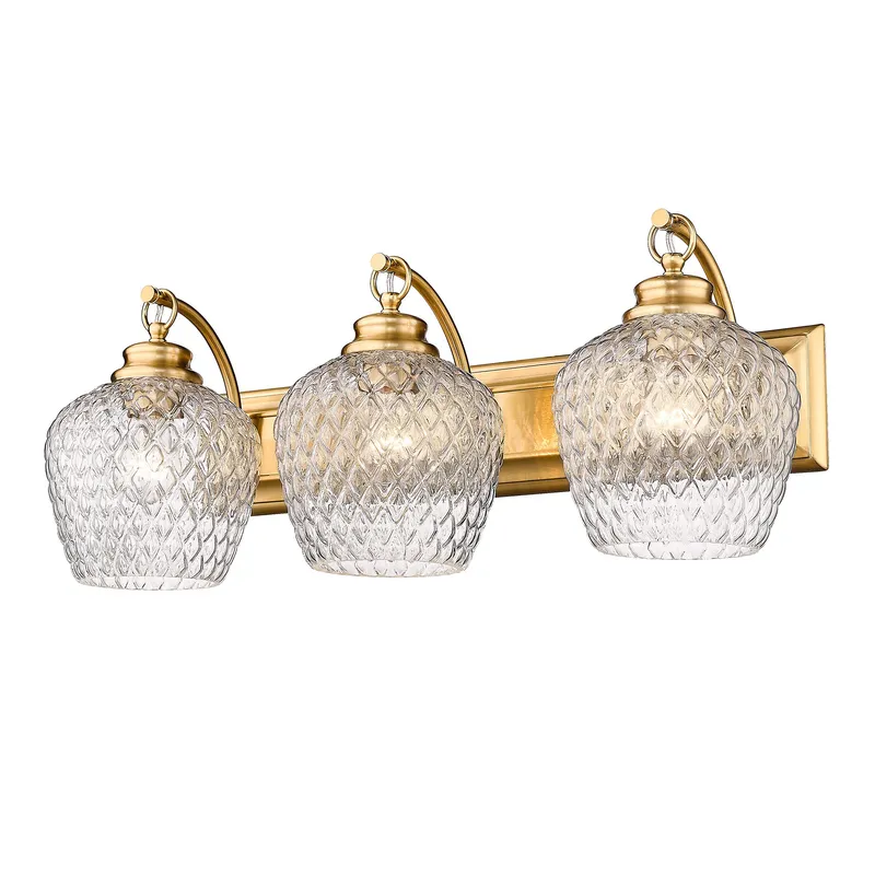 Golden Lighting Adeline 3-light Vanity in Modern Brushed Gold — Golden Lighting LED Wall Lights  