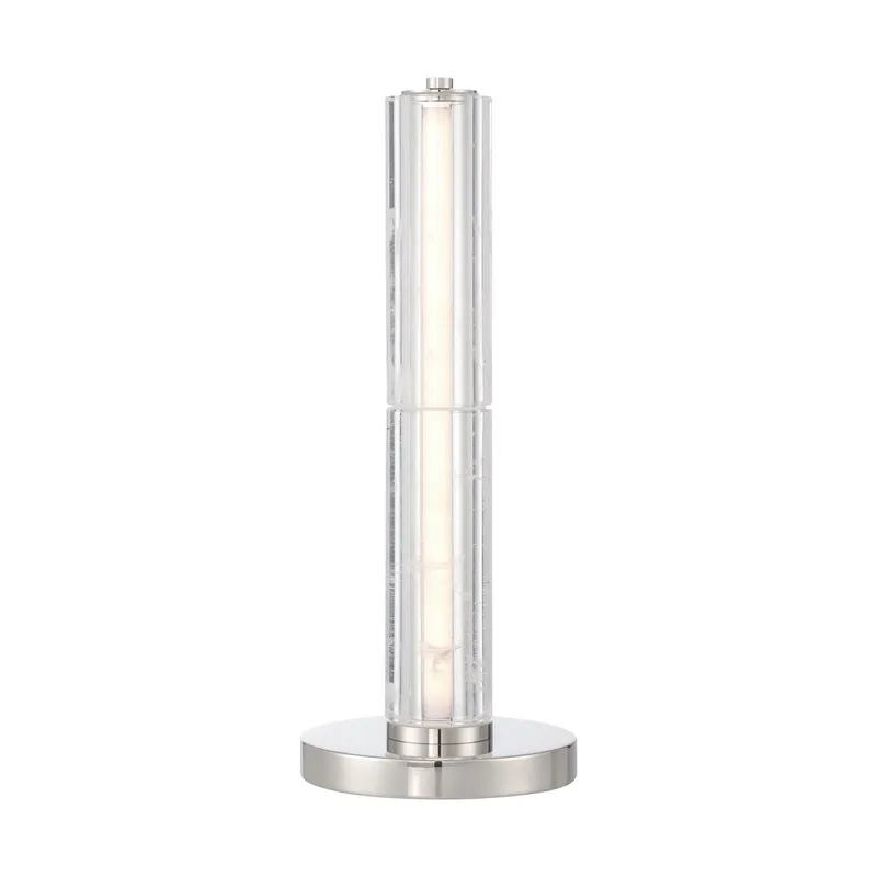 Golden Lighting Crystallo Integrated LED Table Lamp in Polished Nickel — Golden Lighting LED General Lighting  3000K
