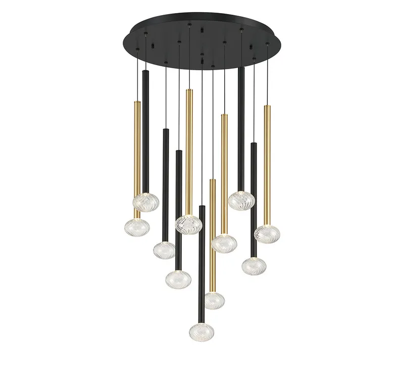 SOFFIO 12110-023, 11 Light Round LED Chandelier — Lib&Co. LED Pendant Lights 30.0W 3000K