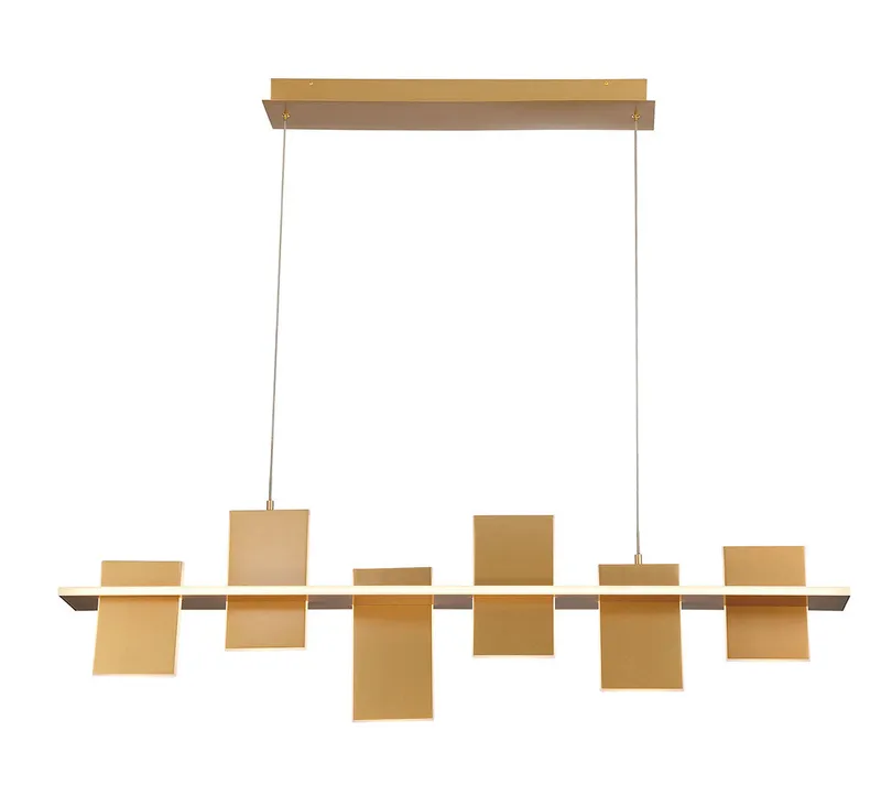 AFFILATO 12081-035, 6 Light Linear LED Chandelier — Lib&Co. LED Linear Lights 94.0W 3000K