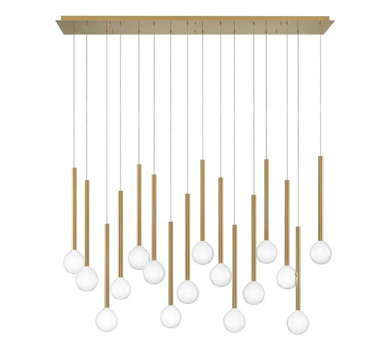 POSITANO 10152-07, 16 Light Linear LED Chandelier — Lib&Co. LED Linear Lights 40.0W 3000K