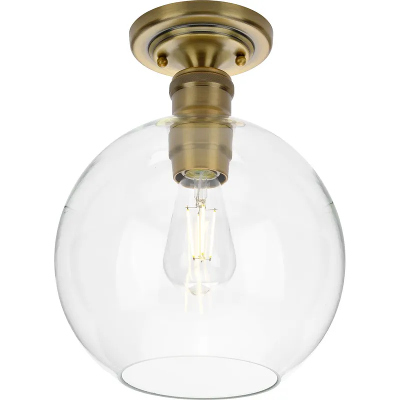 Hansford Collection One-light 10" Flush Mount — Progress Lighting LED Post Top Lights  