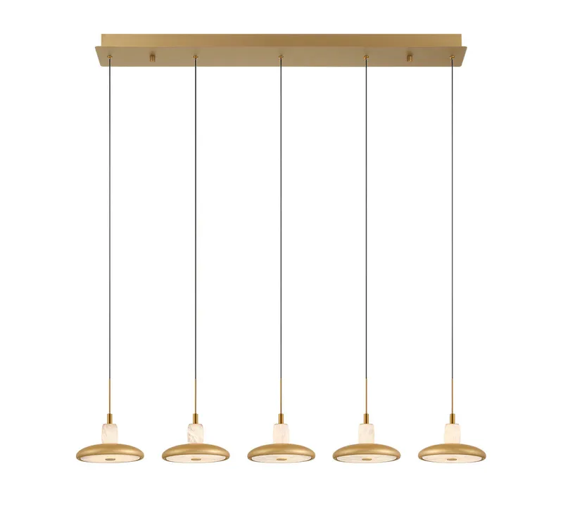 MANTOVA 12257-030, 5 Light Linear LED Chandelier — Lib&Co. LED Linear Lights 50.0W 3000K