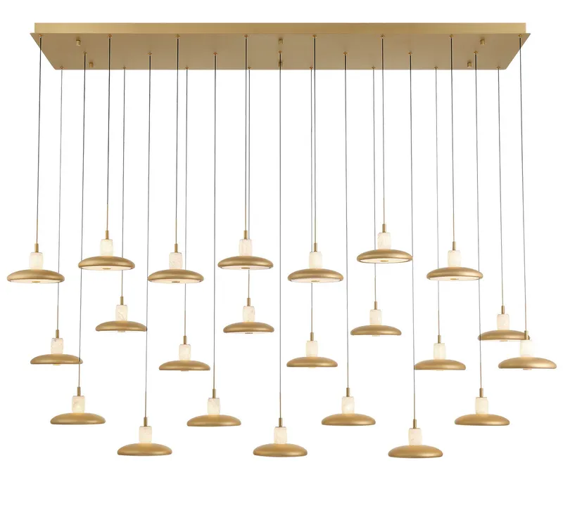 MANTOVA 12261-030, 23 Light Rectangular LED Chandelier — Lib&Co. LED Pendant Lights 230.0W 3000K