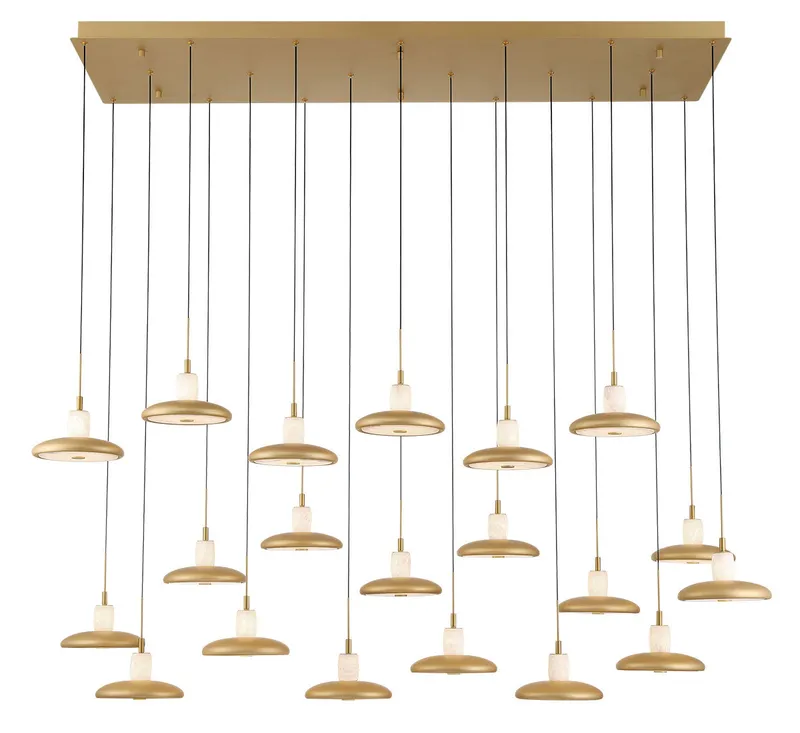 MANTOVA 12260-030, 20 Light Rectangular LED Chandelier — Lib&Co. LED Pendant Lights 200.0W 3000K