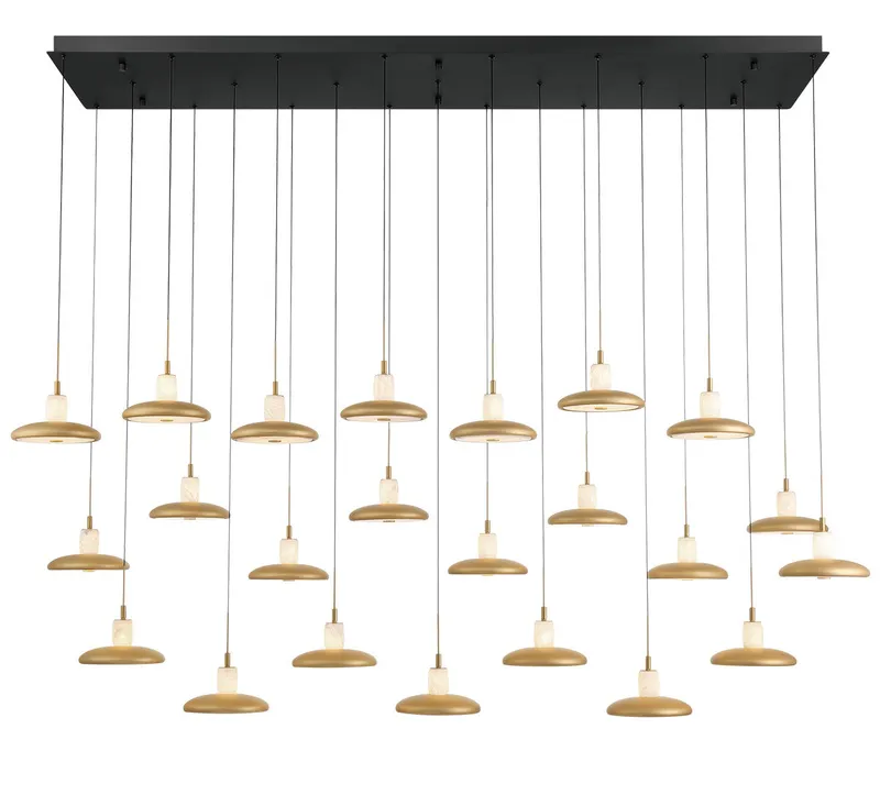 MANTOVA 12261-02, 23 Light Rectangular LED Chandelier — Lib&Co. LED Pendant Lights 230.0W 3000K