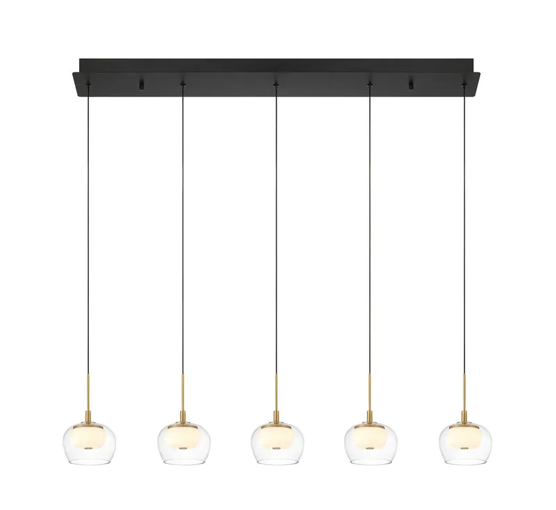 MANAROLA 10217-02, 5 Light Linear LED Chandelier — Lib&Co. LED Linear Lights 38.5W 3000K