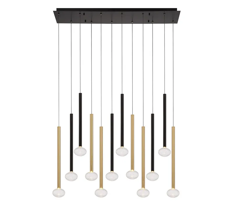 SOFFIO 12113-023, 12 Light Linear LED Chandelier — Lib&Co. LED Linear Lights 33.0W 3000K