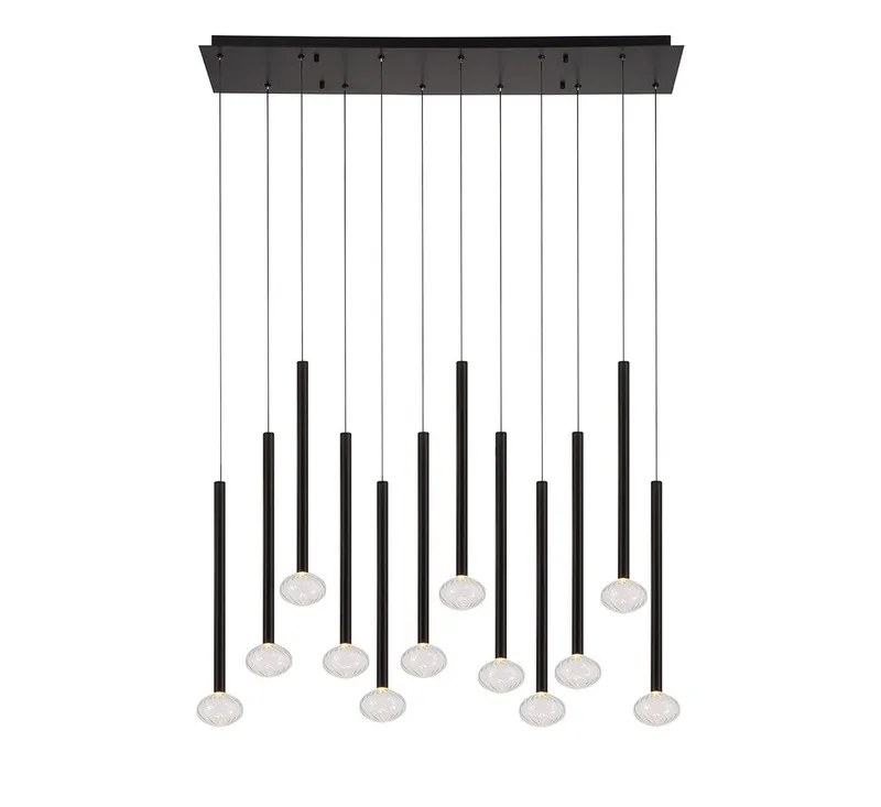 SOFFIO 12113-02, 12 Light Linear LED Chandelier — Lib&Co. LED Linear Lights 33.0W 3000K