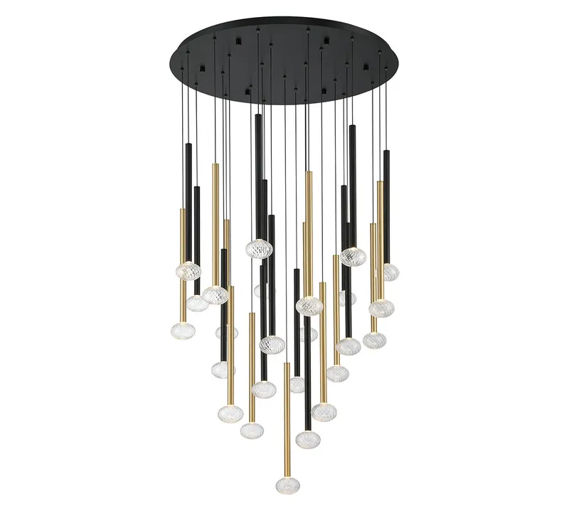 SOFFIO 12111-023, 25 Light Round LED Chandelier — Lib&Co. LED Pendant Lights 70.0W 3000K